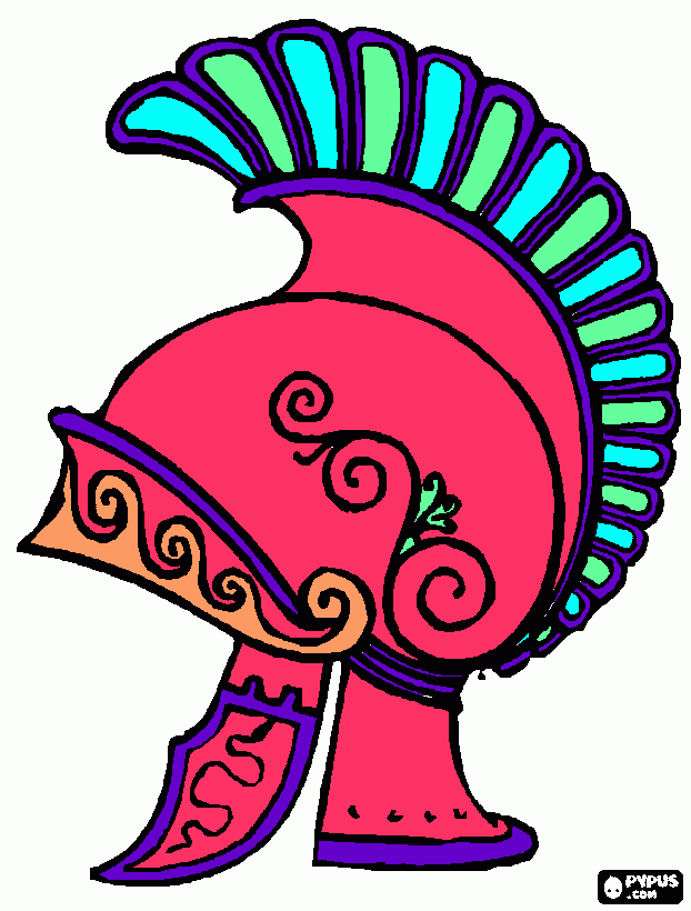 helmet coloring page