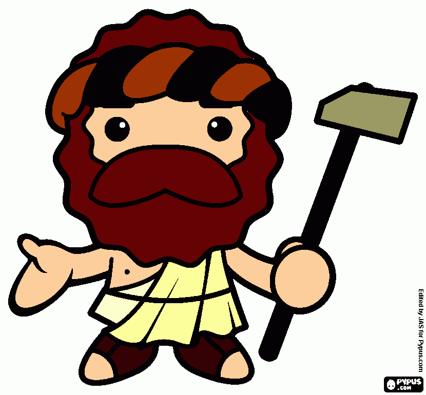 Hephaeus Greek Mythology Project coloring page