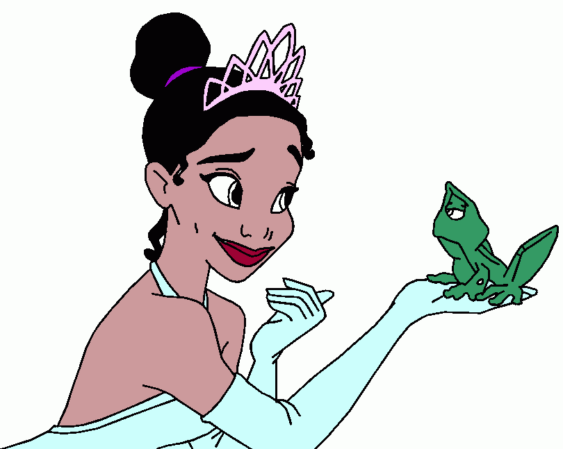 Hercegnő és a béka coloring page