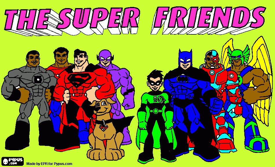 heroes coloring page