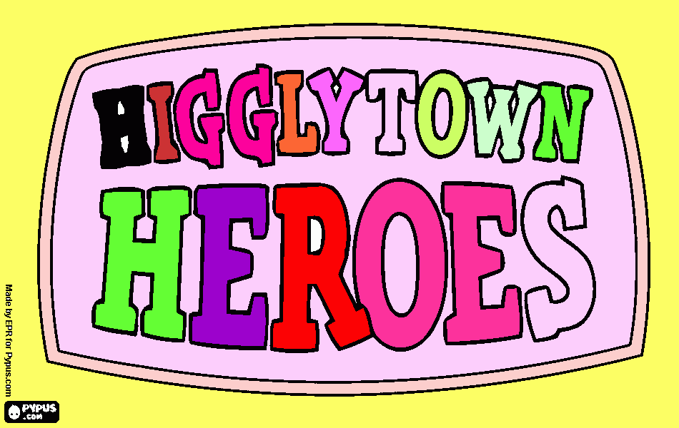 Higglytown heroes coloring page