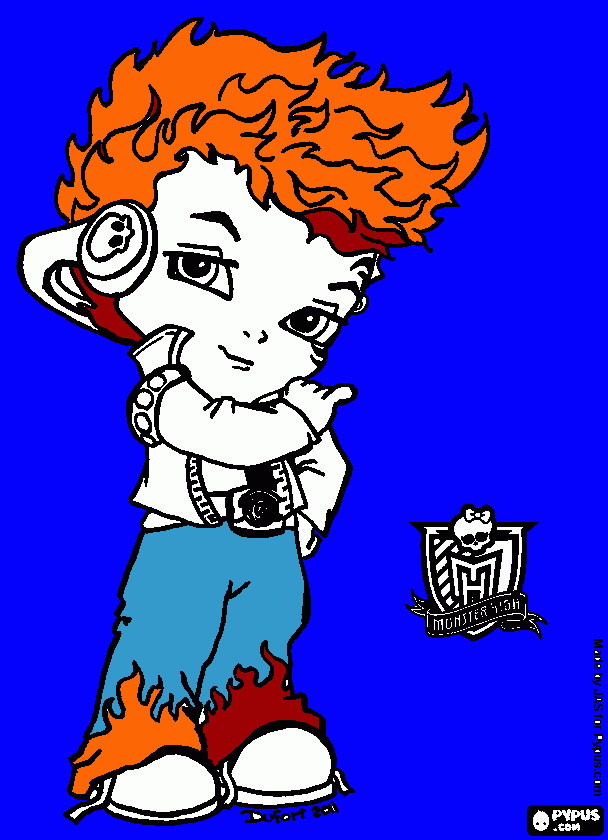 holt hyde coloring page