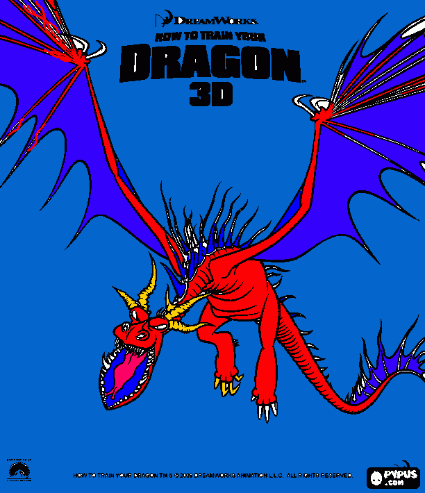hook fang coloring page