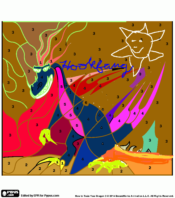 hookfang with Micah coloring page