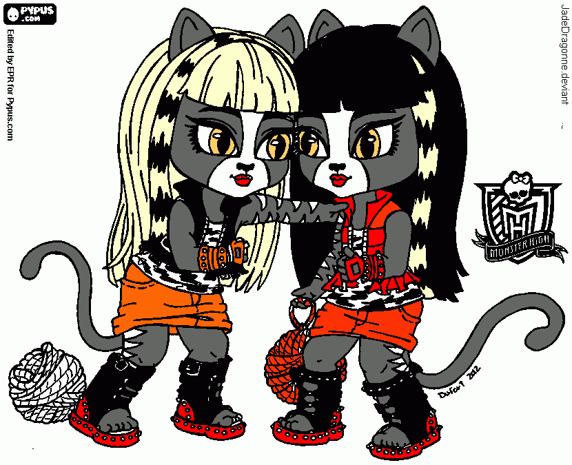 hope you like my pursephone and meowlody coloring page