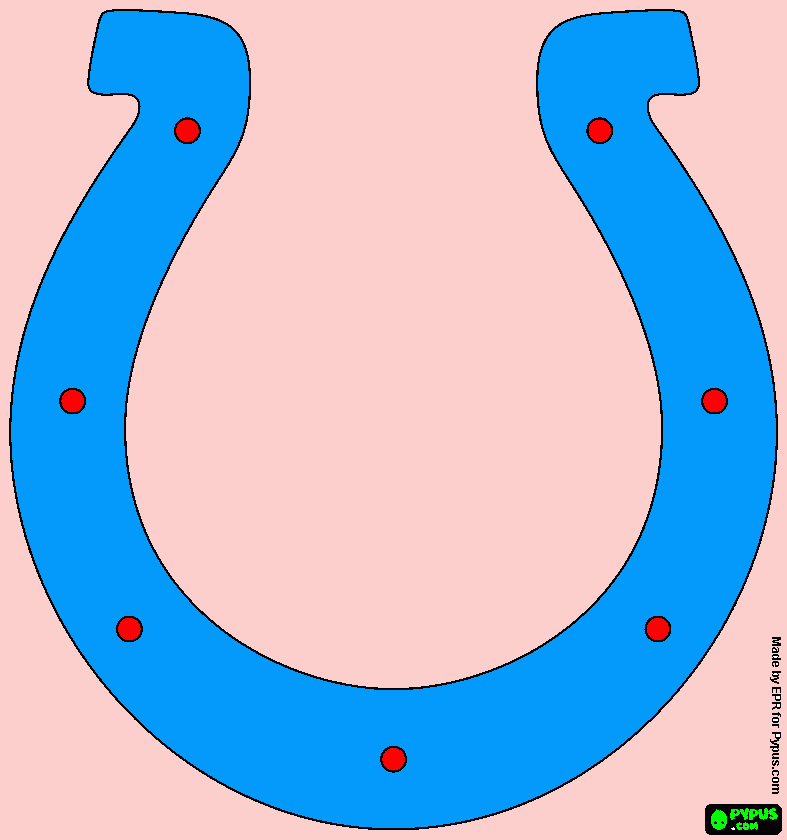 horse shoe coloring page