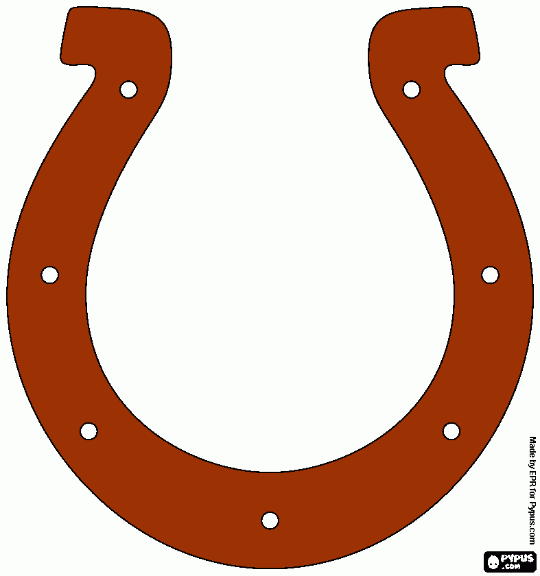 horseshoe coloring page