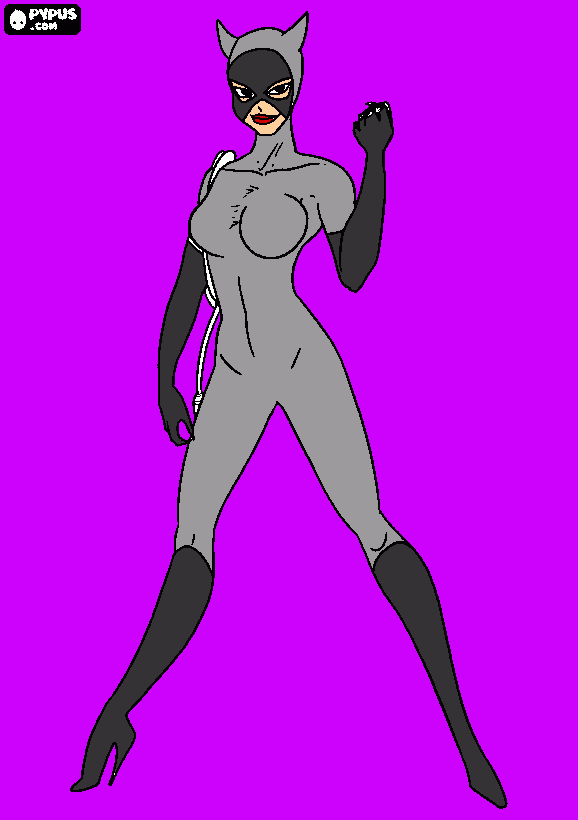 hottest super villian ever coloring page