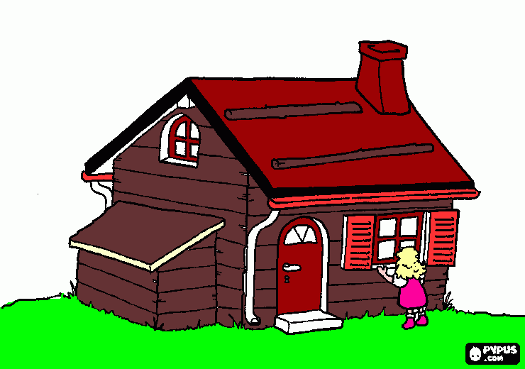 House coloring page