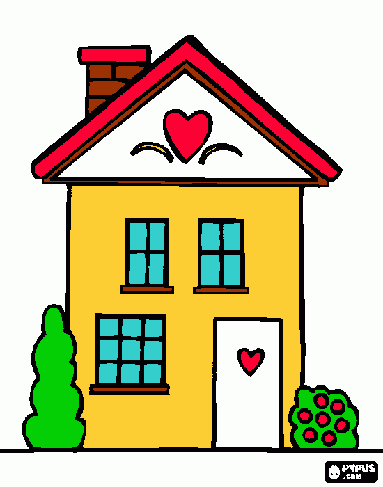 Huisie coloring page