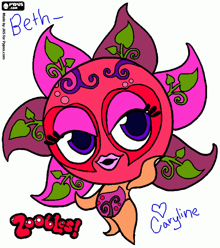 I colored this beautiful masterpiece for YOU coloring page