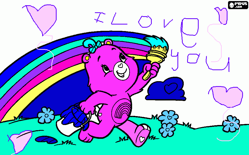 I LOVE YOU GRANDMA coloring page