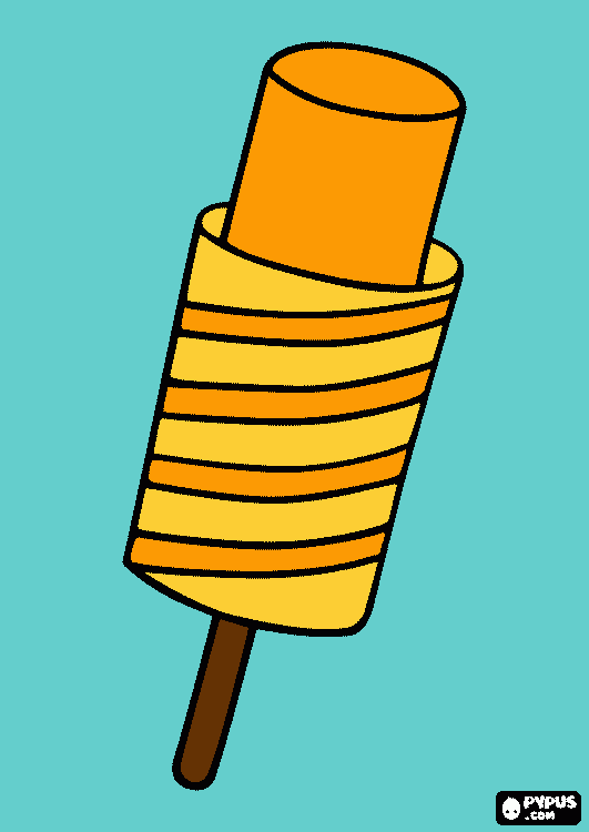 I want a popsicle coloring page