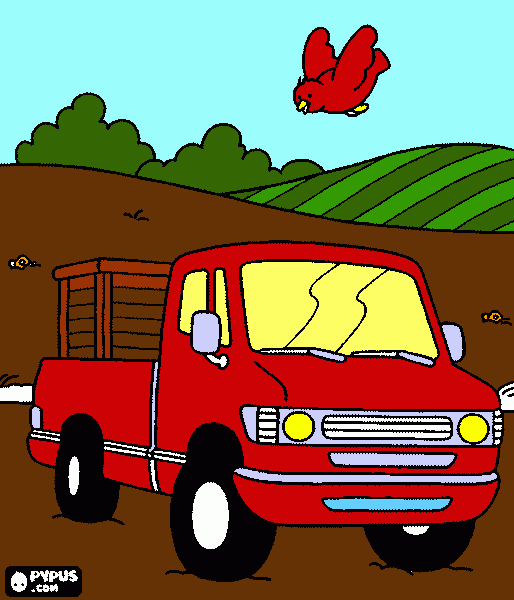 Ian likes this truck coloring page