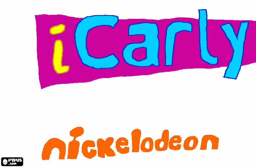 iCarly Logo coloring page