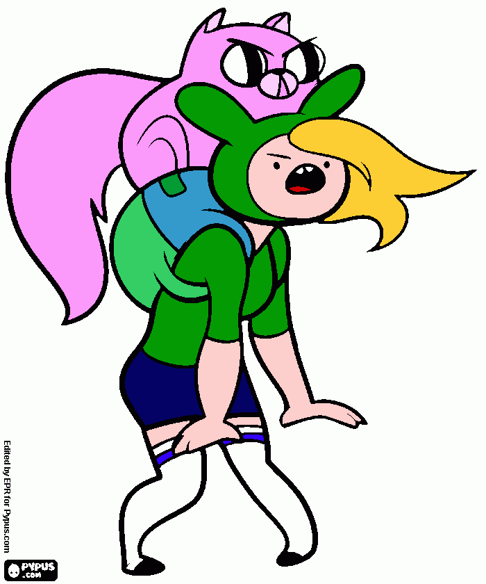 if I were on adventure time coloring page