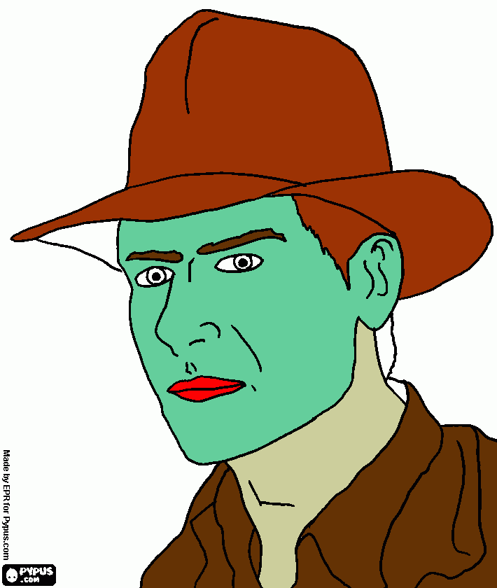 Indy coloring page