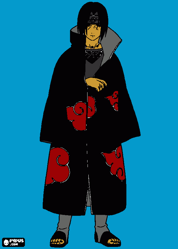 Itachi Uchiha coloring page