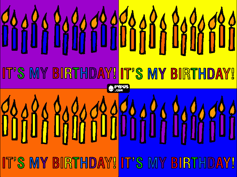 It's My Birthday! coloring page