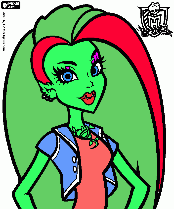 it's Venus Mc Flytrap coloring page