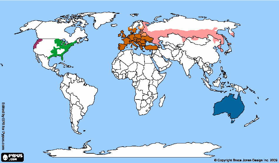 Ixodes Map  coloring page