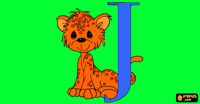 j is for jaguar coloring page