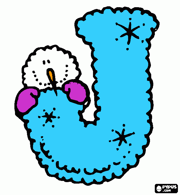 J julie coloring page