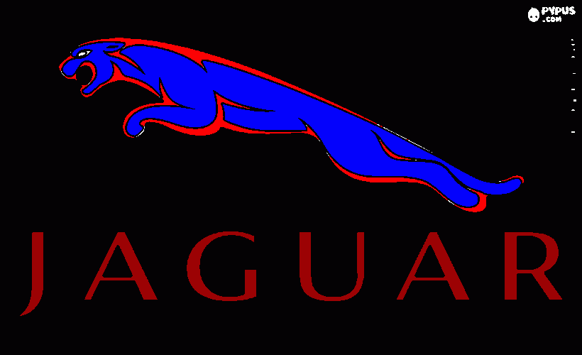 Jaguar coloring page