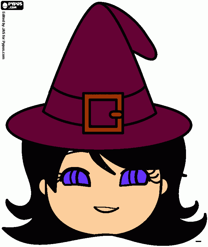 je suis une sorcière coloring page
