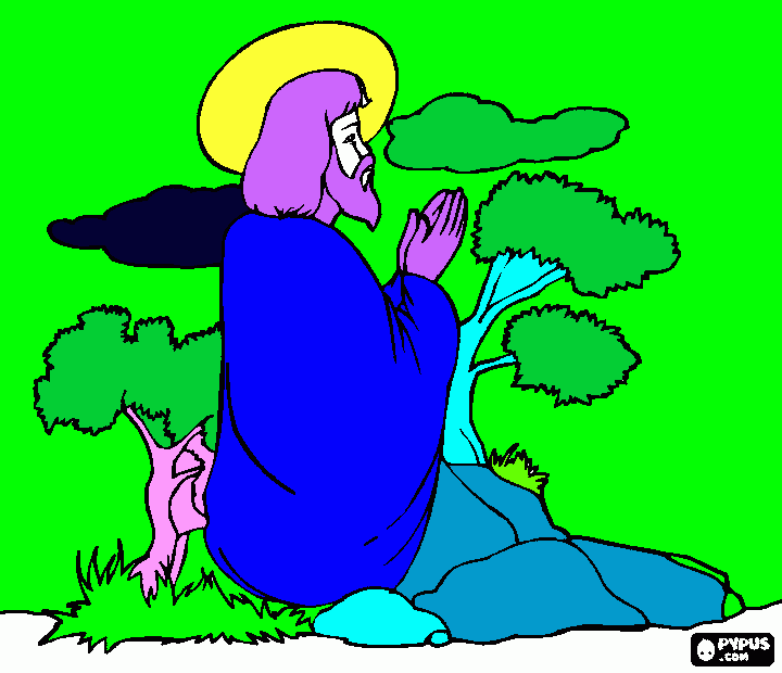 jesus kiara coloring page