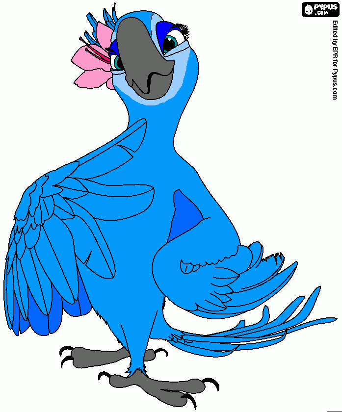 Jewel from Rio coloring page