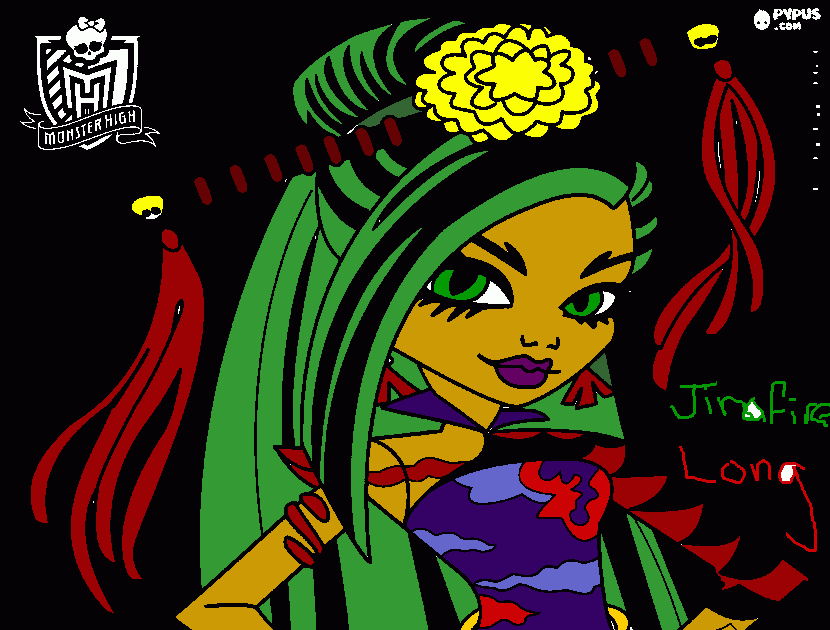 jinafire long coloring page