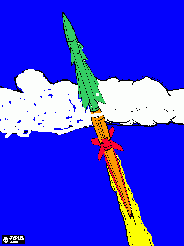 Joe's rocket coloring page