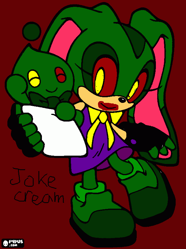 joker cream coloring page
