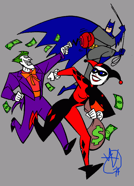 joker funhouse coloring page