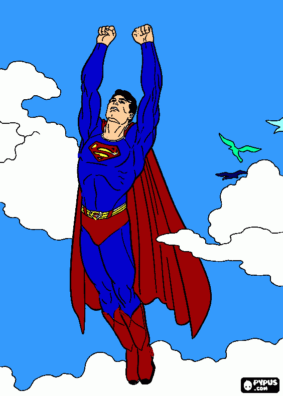 Josh's superman coloring page