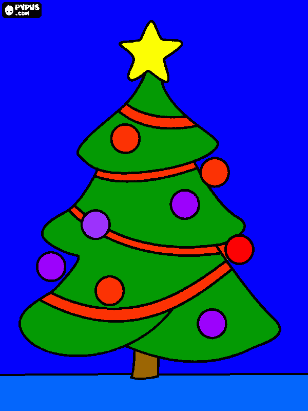 joulukuusi coloring page