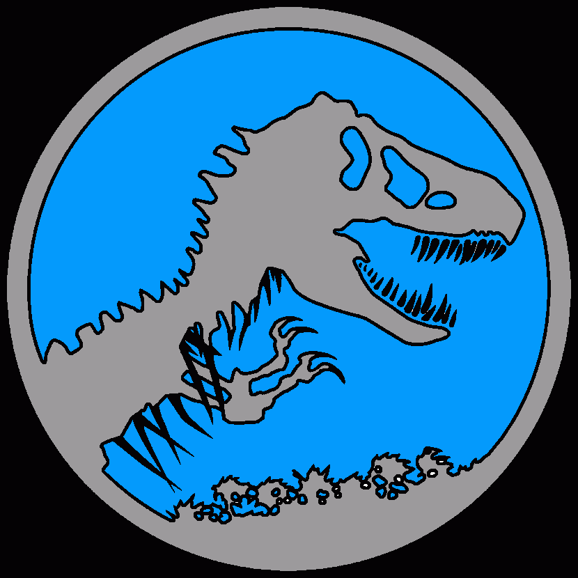 jurassic world logo coloring page