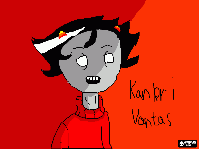 Just a little doodle of Kankri Vantas coloring page