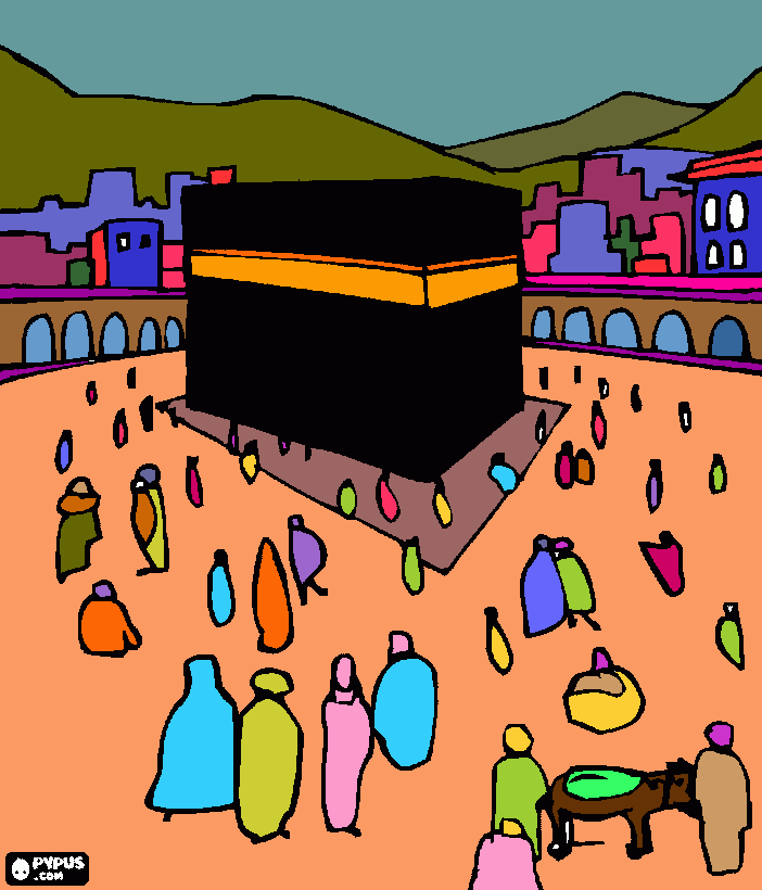 kabah coloring page