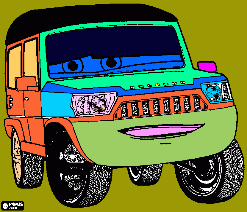kades sir axelrod car coloring page