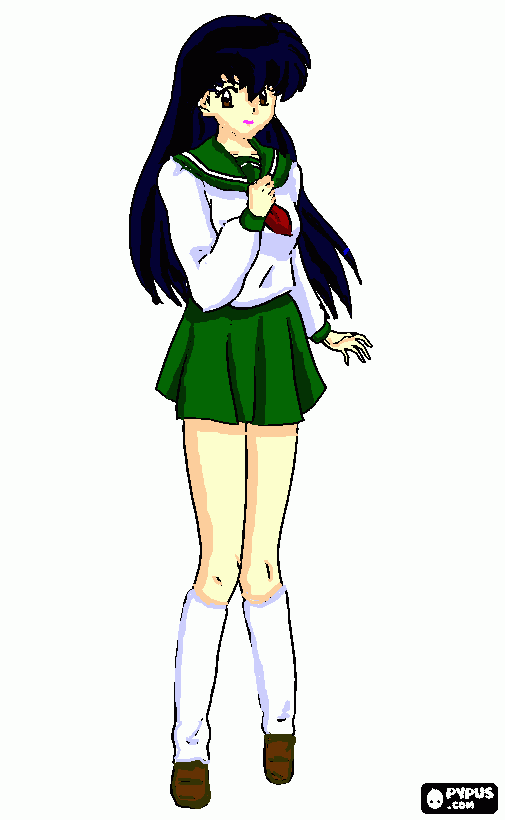 Kagome Higurashi coloring page