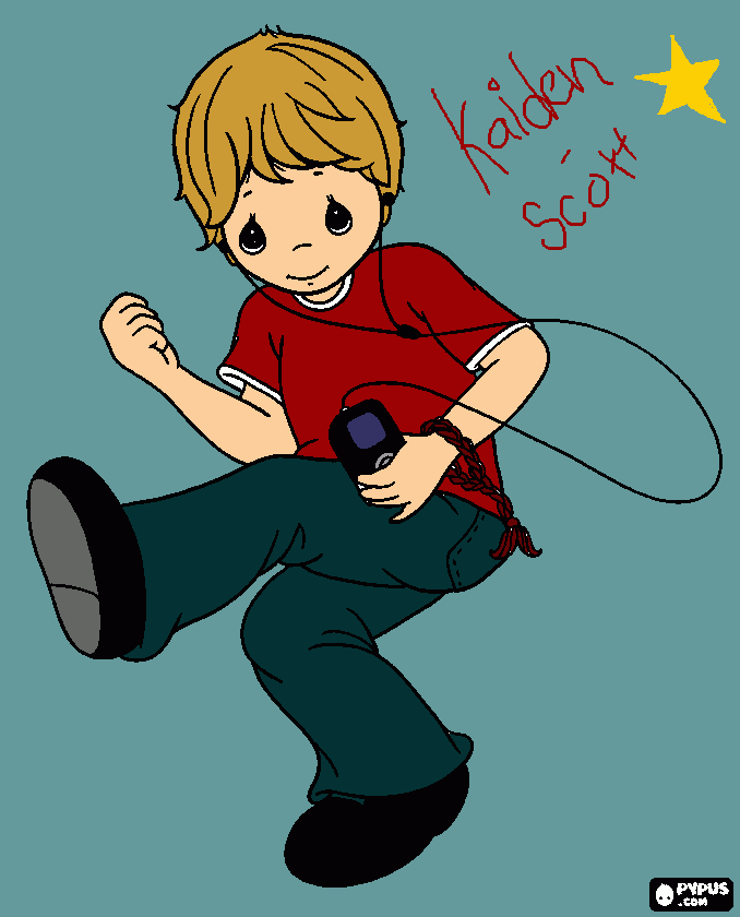 kaiden coloring page