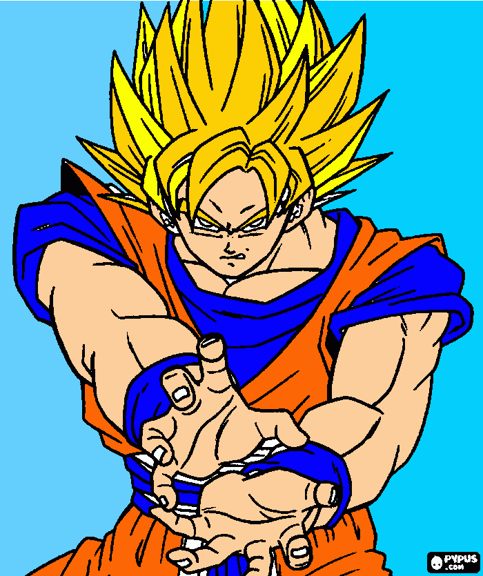 kamehameha coloring page