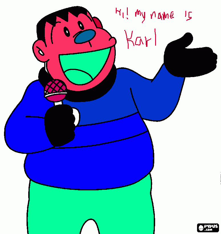 karl damulag coloring page