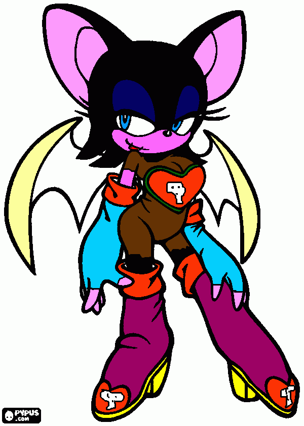 kasandra the bat coloring page