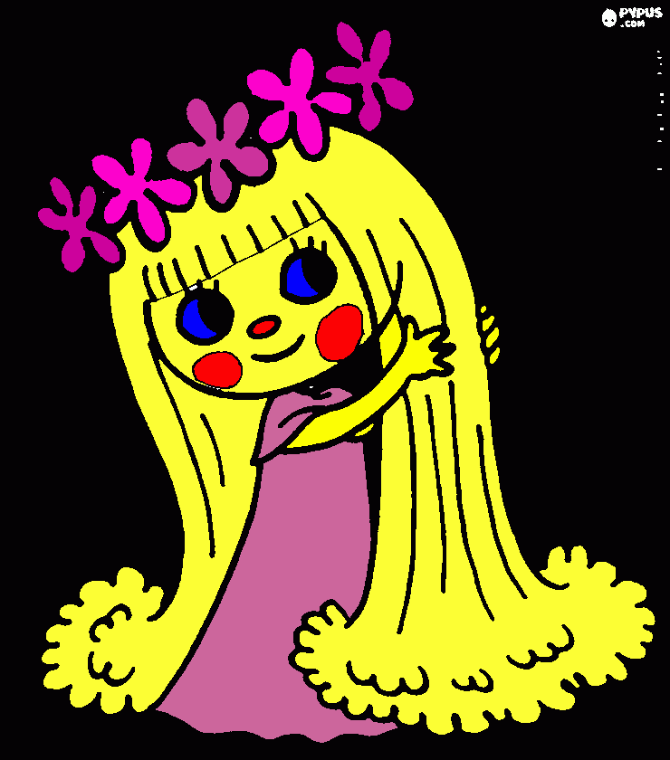 Katie fairy coloring page