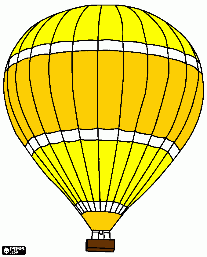 Keltainen ilmapallo coloring page