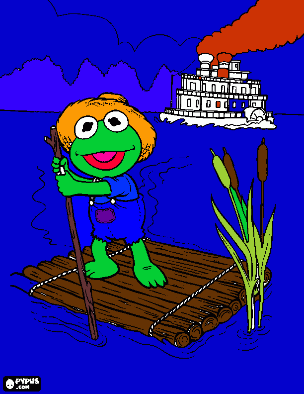 kermit coloring page
