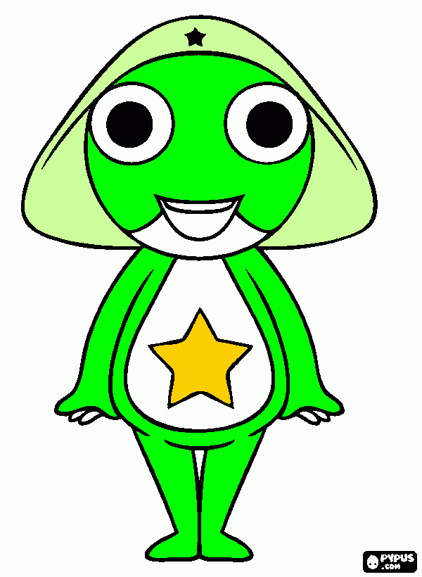 Keroro coloring page
